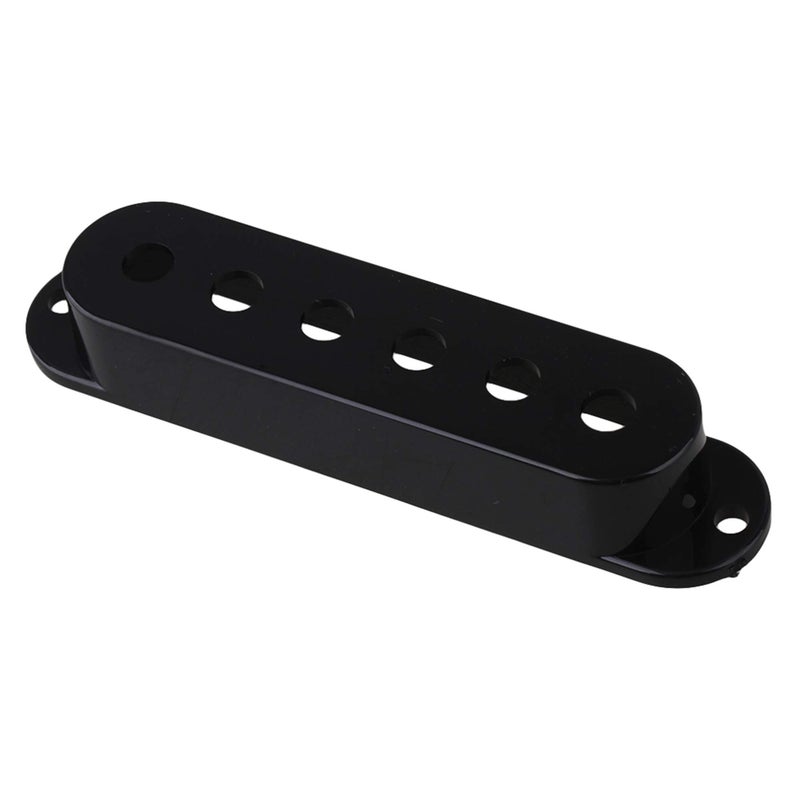 Nicbobo Lovermusic Black Electric Guitar Single Coil Pickup Covers,Guitar Pickup Cover Accessories (1 PCS of 50mm & 2 PCS of 52mm) - Image 3